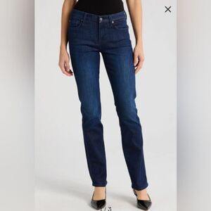 7 FOR ALL MANKIND WOMEN'S STANDARD STRAIGHT LEG DARK BLUE JEANS SZ.33 EUC.